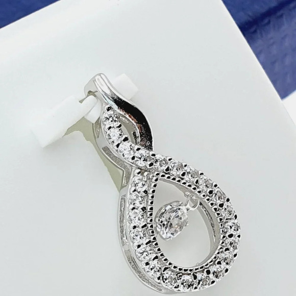 "#925 Sterling Silver Cubic Zircon Pendant for Women/Girls, US925P1131 - Picture 2 of 10